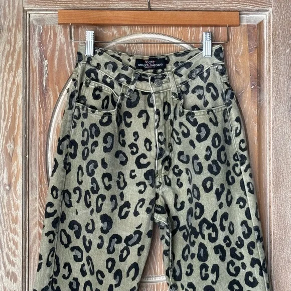 Vintage Guess Marciano Leopard Print Jeans - Picture 2 of 4
